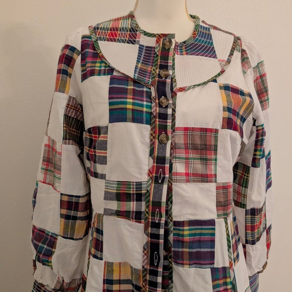 🩷 Sézane Robe Loisa Patchwork Button Up Belted Maxi Dress 🩷 - Picture 4 of 9